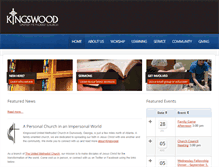 Tablet Screenshot of kingswoodumc.org